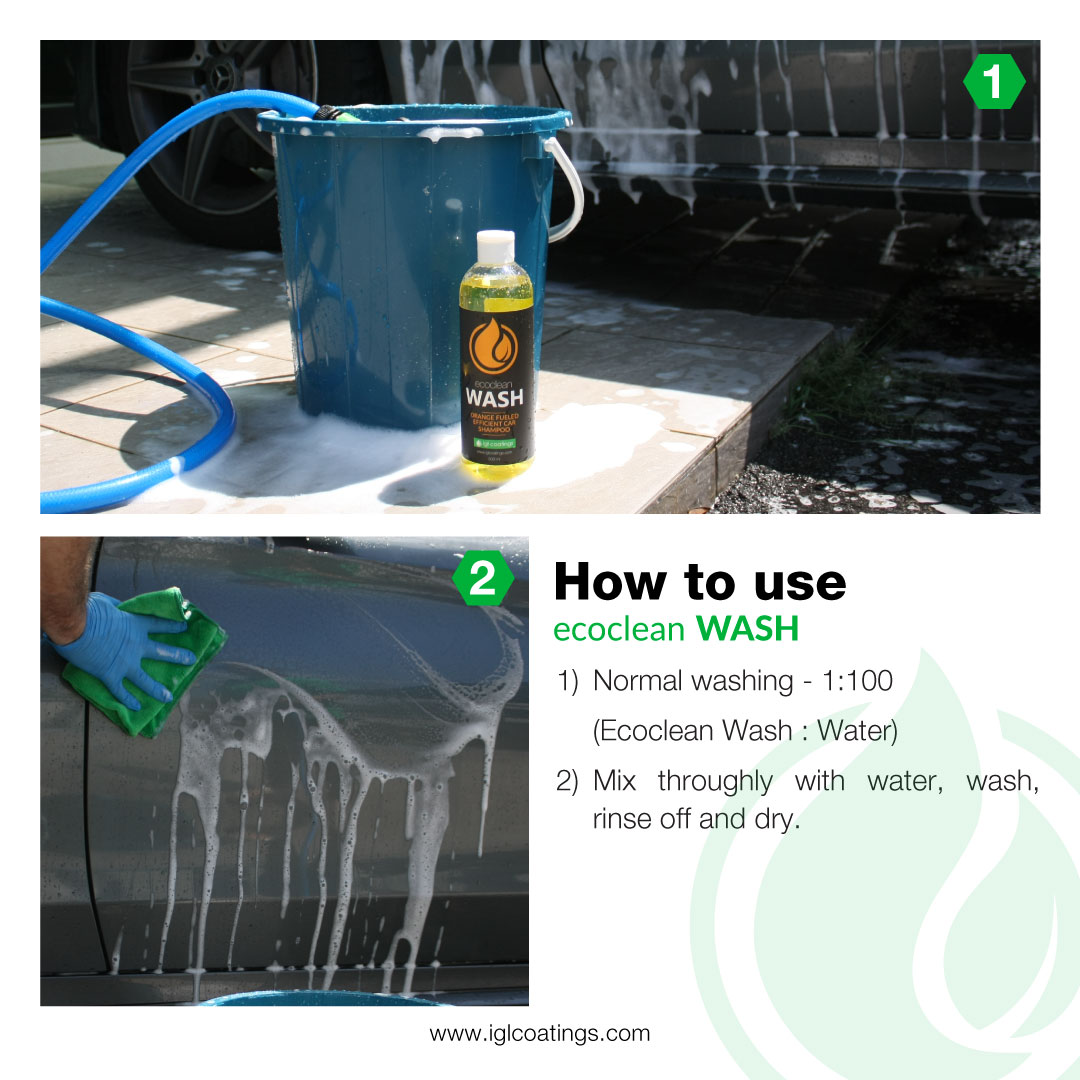 how to use pH Neutral, citrus fueled car shampoo as part of your cleaning routine